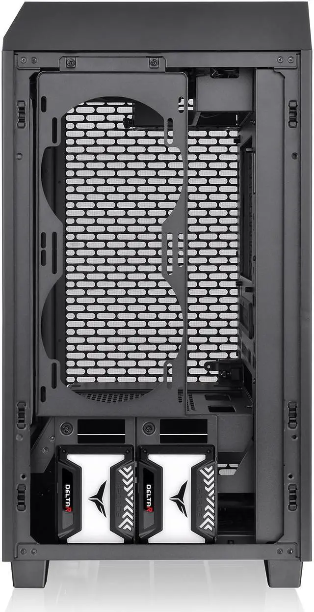 Alt view image 8 of 17 - Thermaltake Tower 200 Mini-ITX Computer Case; 2x140mm Pre-installed CT140 Fans; Supports GPU Length Up To 380mm; CA-1X9-00S1WN-00; Black