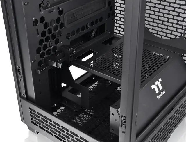 Alt view image 11 of 17 - Thermaltake Tower 200 Mini-ITX Computer Case; 2x140mm Pre-installed CT140 Fans; Supports GPU Length Up To 380mm; CA-1X9-00S1WN-00; Black