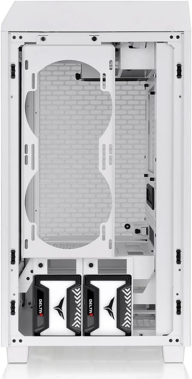 Alt view image 8 of 17 - Thermaltake Tower 200 Snow Mini-ITX Computer Case; 2x140mm Pre-installed White CT140 Fans; Supports GPU Length Up To 380mm; CA-1X9-00S6WN-00; White