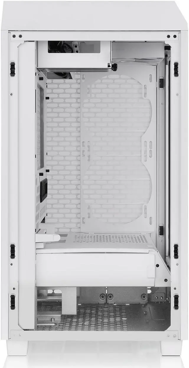 Alt view image 9 of 17 - Thermaltake Tower 200 Snow Mini-ITX Computer Case; 2x140mm Pre-installed White CT140 Fans; Supports GPU Length Up To 380mm; CA-1X9-00S6WN-00; White