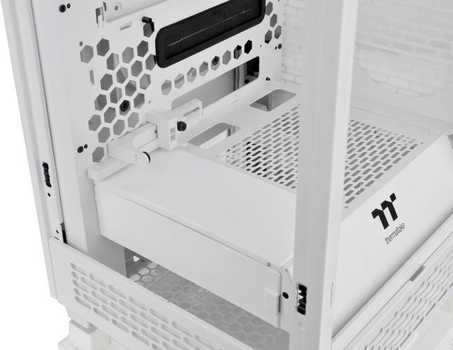 Alt view image 10 of 17 - Thermaltake Tower 200 Snow Mini-ITX Computer Case; 2x140mm Pre-installed White CT140 Fans; Supports GPU Length Up To 380mm; CA-1X9-00S6WN-00; White