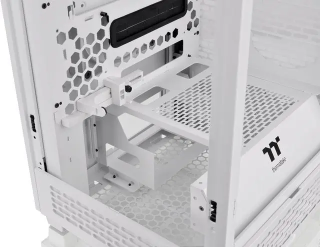 Alt view image 11 of 17 - Thermaltake Tower 200 Snow Mini-ITX Computer Case; 2x140mm Pre-installed White CT140 Fans; Supports GPU Length Up To 380mm; CA-1X9-00S6WN-00; White