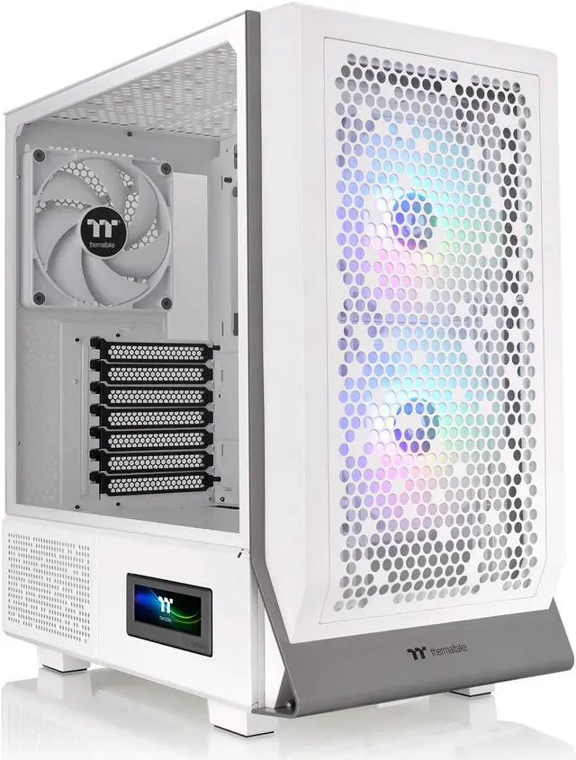 Main image of Thermaltake Ceres 300 Snow Edition Mid Tower E-ATX Computer Case With Tempered Glass Side Panel; 2xCT140 ARGB Fan Preinstalled; Rotational PCIe Slots & GPU Holder; CA-1Y2-00M6WN-00