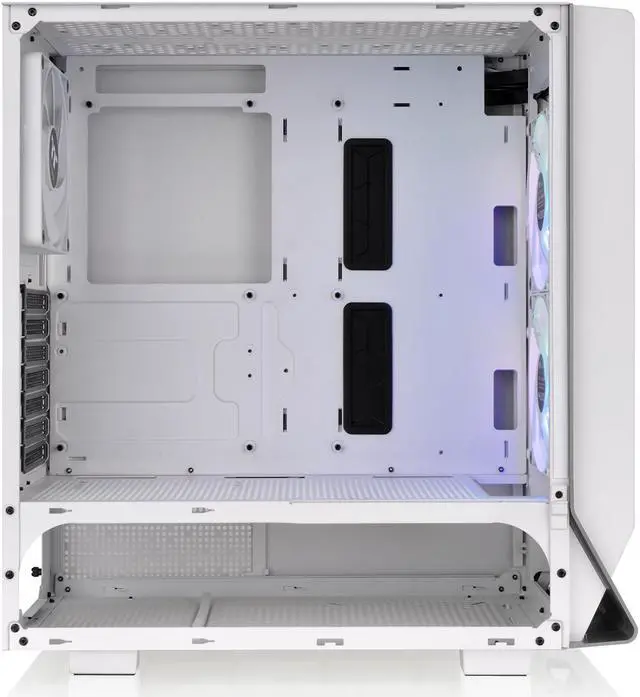 Alt view image 7 of 12 - Thermaltake Ceres 300 Snow Edition Mid Tower E-ATX Computer Case With Tempered Glass Side Panel; 2xCT140 ARGB Fan Preinstalled; Rotational PCIe Slots & GPU Holder; CA-1Y2-00M6WN-00
