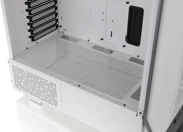 Alt view image 12 of 12 - Thermaltake Ceres 300 Snow Edition Mid Tower E-ATX Computer Case With Tempered Glass Side Panel; 2xCT140 ARGB Fan Preinstalled; Rotational PCIe Slots & GPU Holder; CA-1Y2-00M6WN-00