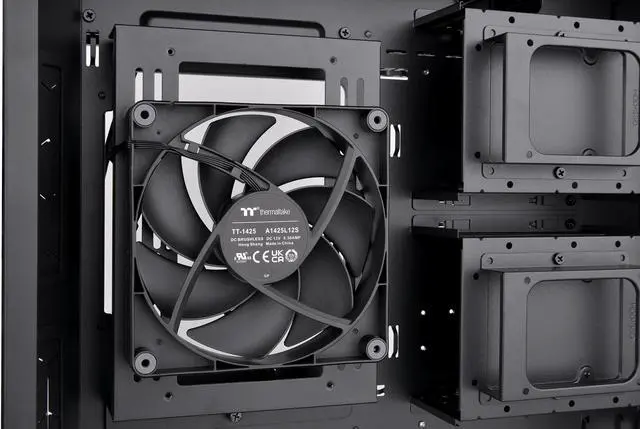Alt view image 15 of 19 - Thermaltake CTE C700 Air Mid Tower with Centralized Thermal Efficiency Design; 3x140mm CT140 Fans Pre-Installed; Tempered Glass Side Panel; CA-1X7-00F1WN-00