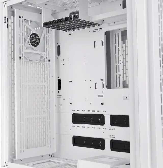 Alt view image 9 of 19 - Thermaltake CTE C700 Air Snow Mid Tower with Centralized Thermal Efficiency Design; 3x140mm White CT140 Fans Pre-Installed; Tempered Glass Side Panel; CA-1X7-00F6WN-00; White
