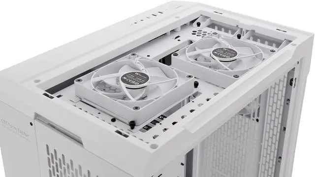 Alt view image 10 of 19 - Thermaltake CTE C700 Air Snow Mid Tower with Centralized Thermal Efficiency Design; 3x140mm White CT140 Fans Pre-Installed; Tempered Glass Side Panel; CA-1X7-00F6WN-00; White