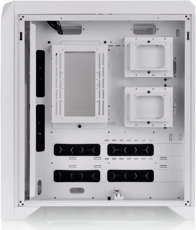 Alt view image 12 of 19 - Thermaltake CTE C700 Air Snow Mid Tower with Centralized Thermal Efficiency Design; 3x140mm White CT140 Fans Pre-Installed; Tempered Glass Side Panel; CA-1X7-00F6WN-00; White