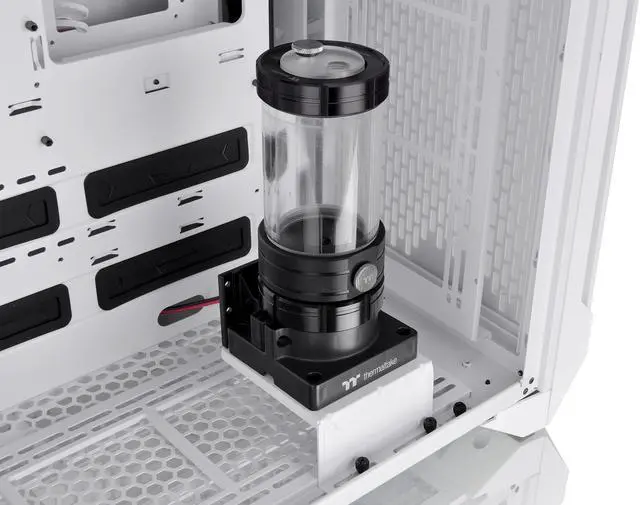 Alt view image 17 of 19 - Thermaltake CTE C700 Air Snow Mid Tower with Centralized Thermal Efficiency Design; 3x140mm White CT140 Fans Pre-Installed; Tempered Glass Side Panel; CA-1X7-00F6WN-00; White