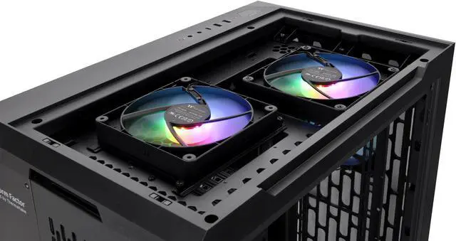 Alt view image 10 of 19 - Thermaltake CTE C700 TG ARGB E-ATX Mid Tower Centralized Thermal Efficiency Design; 3x140mm CT140 ARGB Fans Pre-Installed; Tempered Glass Front & Side Panel; CA-1X7-00F1WN-01
