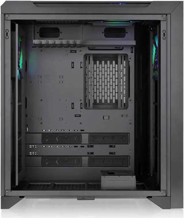 Alt view image 11 of 19 - Thermaltake CTE C700 TG ARGB E-ATX Mid Tower Centralized Thermal Efficiency Design; 3x140mm CT140 ARGB Fans Pre-Installed; Tempered Glass Front & Side Panel; CA-1X7-00F1WN-01