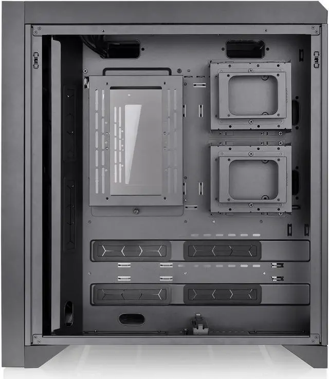 Alt view image 12 of 19 - Thermaltake CTE C700 TG ARGB E-ATX Mid Tower Centralized Thermal Efficiency Design; 3x140mm CT140 ARGB Fans Pre-Installed; Tempered Glass Front & Side Panel; CA-1X7-00F1WN-01