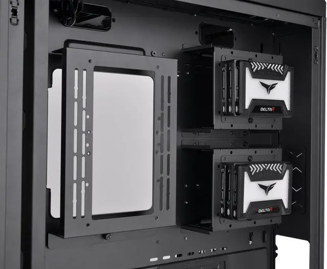 Alt view image 13 of 19 - Thermaltake CTE C700 TG ARGB E-ATX Mid Tower Centralized Thermal Efficiency Design; 3x140mm CT140 ARGB Fans Pre-Installed; Tempered Glass Front & Side Panel; CA-1X7-00F1WN-01