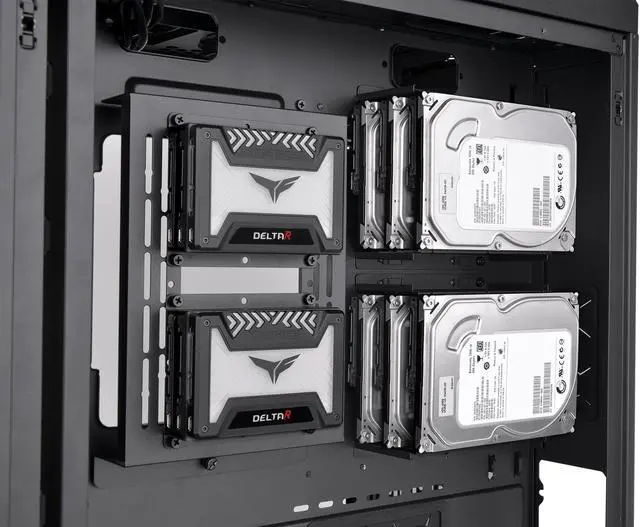 Alt view image 14 of 19 - Thermaltake CTE C700 TG ARGB E-ATX Mid Tower Centralized Thermal Efficiency Design; 3x140mm CT140 ARGB Fans Pre-Installed; Tempered Glass Front & Side Panel; CA-1X7-00F1WN-01