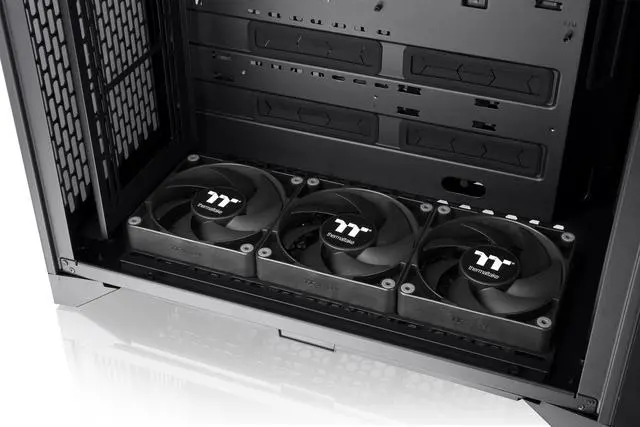 Alt view image 16 of 19 - Thermaltake CTE C700 TG ARGB E-ATX Mid Tower Centralized Thermal Efficiency Design; 3x140mm CT140 ARGB Fans Pre-Installed; Tempered Glass Front & Side Panel; CA-1X7-00F1WN-01