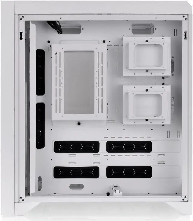 Alt view image 11 of 18 - Thermaltake CTE C700 TG ARGB Snow Mid Tower with Centralized Thermal Efficiency Design; 3x140mm White CT140 ARGB Fans Pre-Installed; Tempered Glass Front & Side Panel; CA-1X7-00F6WN-01; White