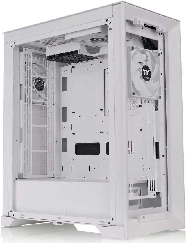Alt view image 7 of 16 - Thermaltake CTE T500 Air Snow E-ATX Full Tower with Centralized Thermal Efficiency Design; 3x140mm White CT140 Fans Pre-Installed; Tempered Glass Side Panel; CA-1X8-00F6WN-00; White