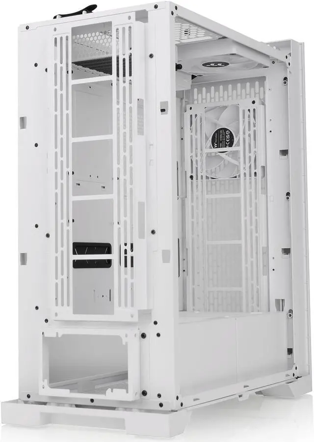 Alt view image 8 of 16 - Thermaltake CTE T500 Air Snow E-ATX Full Tower with Centralized Thermal Efficiency Design; 3x140mm White CT140 Fans Pre-Installed; Tempered Glass Side Panel; CA-1X8-00F6WN-00; White