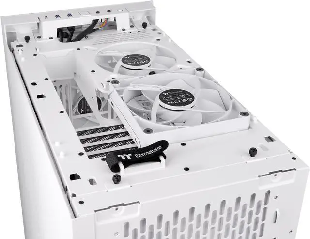 Alt view image 9 of 16 - Thermaltake CTE T500 Air Snow E-ATX Full Tower with Centralized Thermal Efficiency Design; 3x140mm White CT140 Fans Pre-Installed; Tempered Glass Side Panel; CA-1X8-00F6WN-00; White