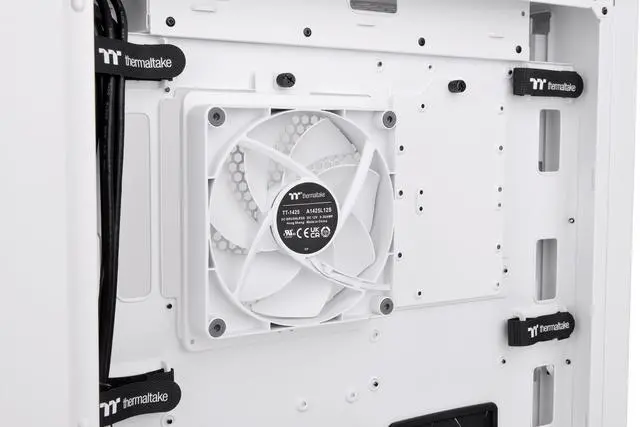 Alt view image 12 of 16 - Thermaltake CTE T500 Air Snow E-ATX Full Tower with Centralized Thermal Efficiency Design; 3x140mm White CT140 Fans Pre-Installed; Tempered Glass Side Panel; CA-1X8-00F6WN-00; White