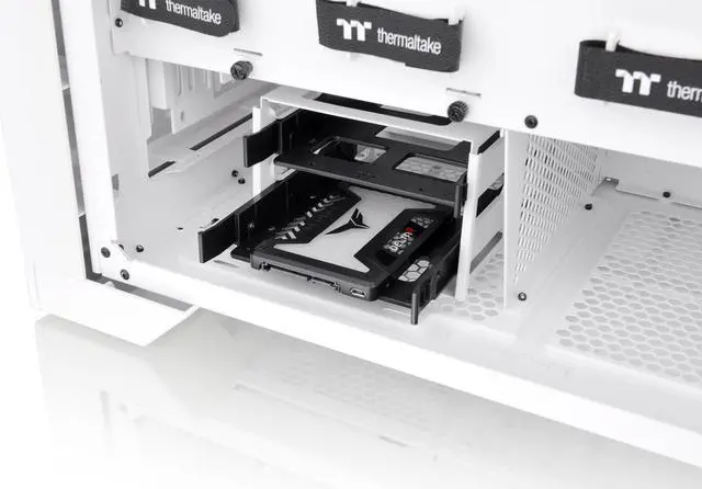 Alt view image 16 of 16 - Thermaltake CTE T500 Air Snow E-ATX Full Tower with Centralized Thermal Efficiency Design; 3x140mm White CT140 Fans Pre-Installed; Tempered Glass Side Panel; CA-1X8-00F6WN-00; White