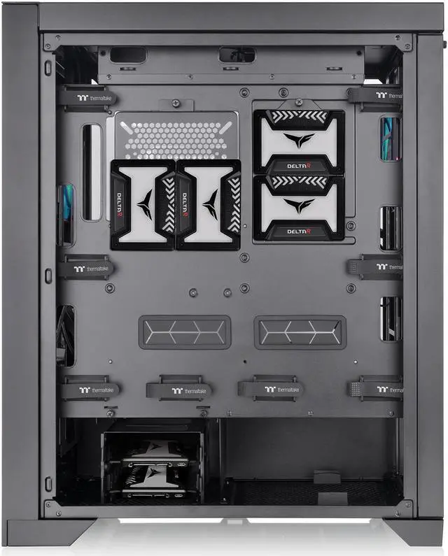 Alt view image 11 of 16 - Thermaltake CTE T500 TG ARGB E-ATX Full Tower with Centralized Thermal Efficiency Design; 3x140mm CT140 ARGB Fans Pre-Installed; Tempered Glass Front & Side Panel; CA-1X8-00F1WN-01; Black