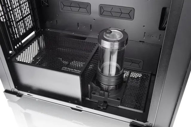 Alt view image 12 of 16 - Thermaltake CTE T500 TG ARGB E-ATX Full Tower with Centralized Thermal Efficiency Design; 3x140mm CT140 ARGB Fans Pre-Installed; Tempered Glass Front & Side Panel; CA-1X8-00F1WN-01; Black