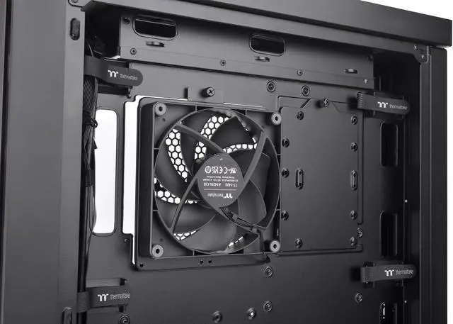 Alt view image 16 of 16 - Thermaltake CTE T500 TG ARGB E-ATX Full Tower with Centralized Thermal Efficiency Design; 3x140mm CT140 ARGB Fans Pre-Installed; Tempered Glass Front & Side Panel; CA-1X8-00F1WN-01; Black