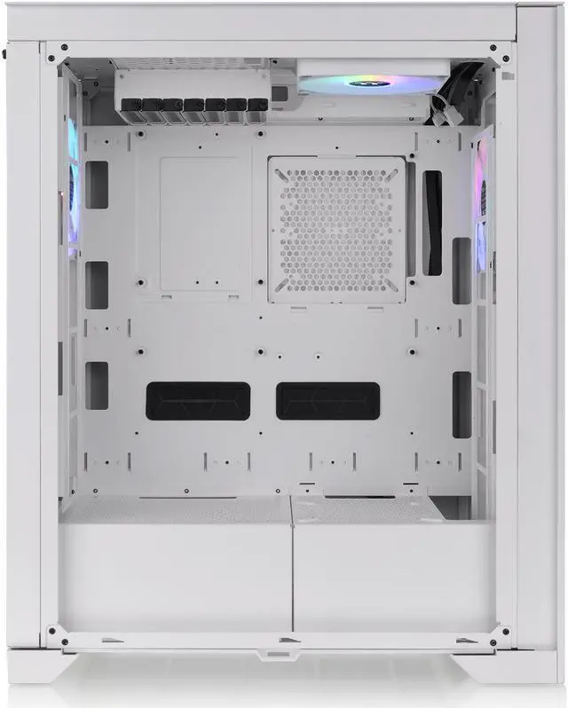 Alt view image 8 of 16 - Thermaltake CTE T500 TG ARGB Snow E-ATX Full Tower with Centralized Thermal Efficiency Design; 3x140mm White CT140 ARGB Fans Pre-Installed; Tempered Glass Front & Side Panel; CA-1X8-00F6WN-01; White