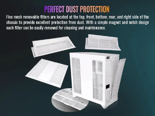Alt view image 18 of 18 - Thermaltake CTE E600 MX Snow Mid Tower E-ATX Case with Centralized Thermal Efficiency Design;  3Way Floating GPU Mounting Bracket/ 400mm PCIe4 Riser Cable are all Included; CA-1Y3-00M6WN-00