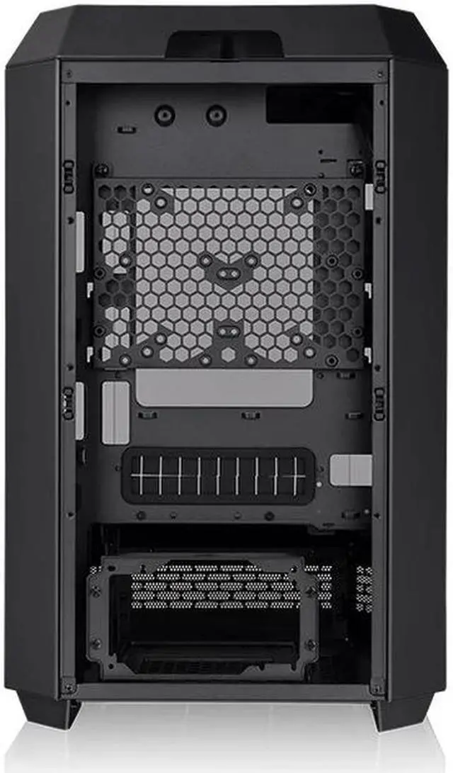Alt view image 4 of 5 - Thermaltake Tower 300 Black Micro-ATX Case; 2x140mm CT Fan Included; Support Up to 420mm Radiator; Horizontal display capable with optional Chassis Stand Kit/Optional LCD Kit; CA-1Y4-00S1WN-00