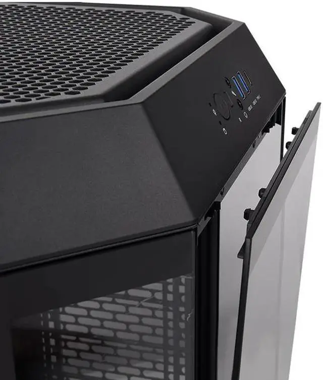 Alt view image 5 of 5 - Thermaltake Tower 300 Black Micro-ATX Case; 2x140mm CT Fan Included; Support Up to 420mm Radiator; Horizontal display capable with optional Chassis Stand Kit/Optional LCD Kit; CA-1Y4-00S1WN-00