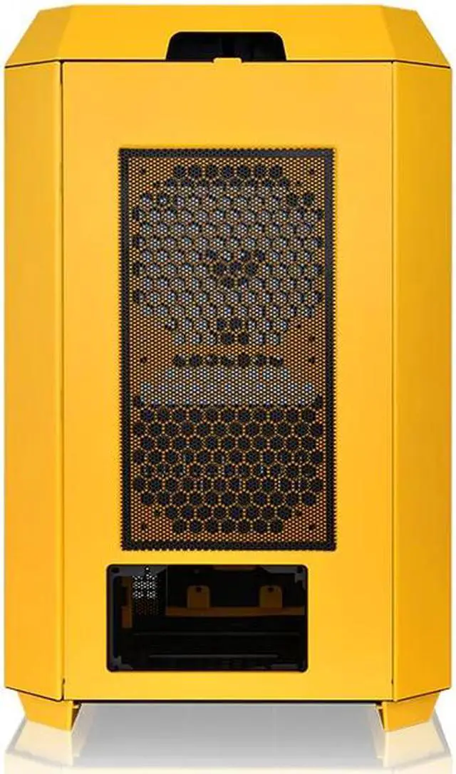 Alt view image 3 of 5 - Thermaltake Tower 300 BumbleBee Micro-ATX Case; 2x140mm CT Fan Included; Support Up to 420mm Radiator; Horizontal display capable with optional Chassis Stand Kit/Optional LCD Kit; CA-1Y4-00S4WN-00