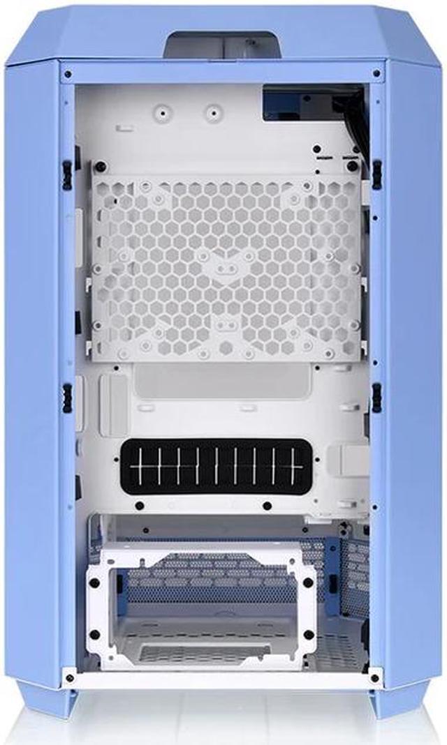 Alt view image 4 of 5 - Thermaltake Tower 300 Hydrangea Blue Micro-ATX Case; 2x140mm CT Fan Included; Support Up to 420mm Radiator; Horizontal display capable with optional Chassis Stand Kit/Optional LCD Kit; CA-1Y4-00SFWN-00
