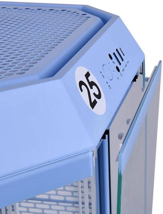 Alt view image 5 of 5 - Thermaltake Tower 300 Hydrangea Blue Micro-ATX Case; 2x140mm CT Fan Included; Support Up to 420mm Radiator; Horizontal display capable with optional Chassis Stand Kit/Optional LCD Kit; CA-1Y4-00SFWN-00