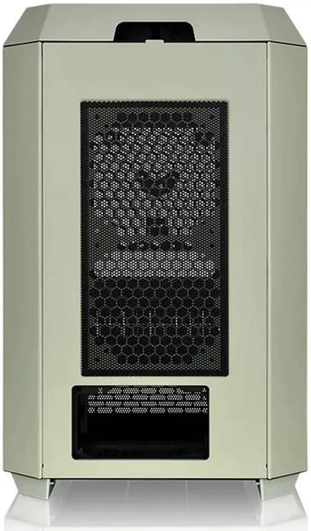 Alt view image 3 of 5 - Thermaltake Tower 300 Matcha Green Micro-ATX Case; 2x140mm CT Fan Included; Support Up to 420mm Radiator; Horizontal display capable with optional Chassis Stand Kit/Optional LCD Kit; CA-1Y4-00SEWN-00