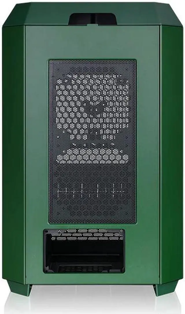 Alt view image 3 of 5 - Thermaltake Tower 300 Racing Green Micro-ATX Case; 2x140mm CT Fan Included; Support Up to 420mm Radiator; Horizontal display capable with optional Chassis Stand Kit/Optional LCD Kit; CA-1Y4-00SCWN-00