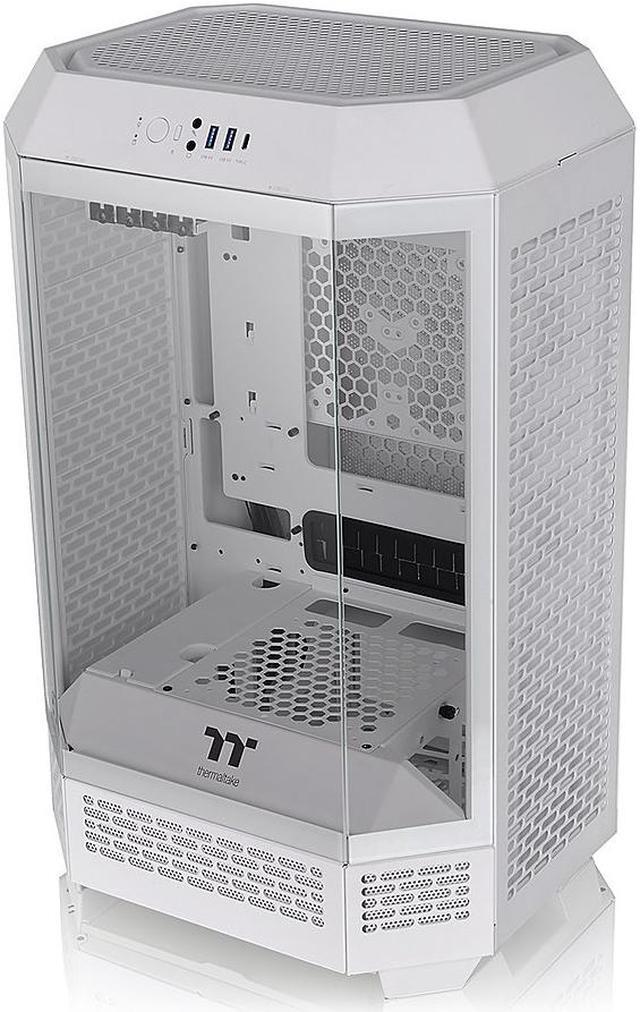 Alt view image 2 of 5 - Thermaltake Tower 300 Snow Micro-ATX Case; 2x140mm CT Fan Included; Support Up to 420mm Radiator; Horizontal display capable with optional Chassis Stand Kit/Optional LCD Kit; CA-1Y4-00S6WN-00