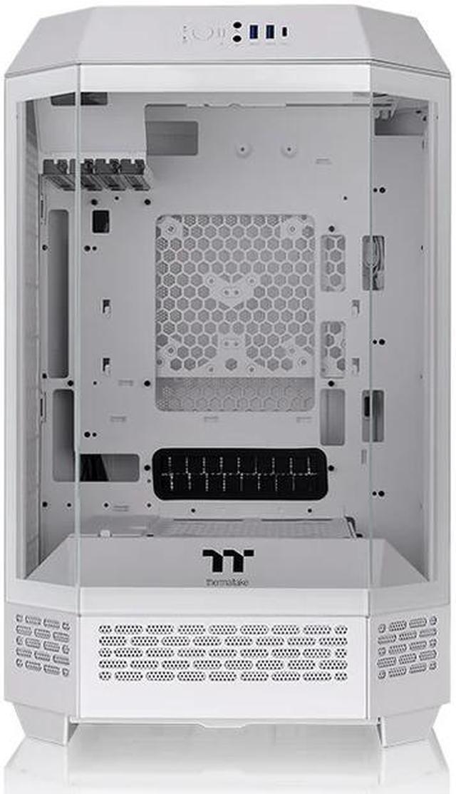 Alt view image 3 of 5 - Thermaltake Tower 300 Snow Micro-ATX Case; 2x140mm CT Fan Included; Support Up to 420mm Radiator; Horizontal display capable with optional Chassis Stand Kit/Optional LCD Kit; CA-1Y4-00S6WN-00