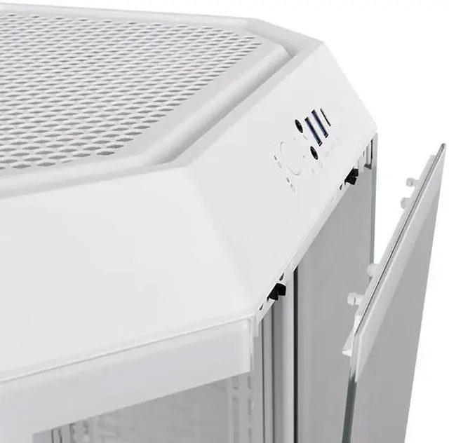 Alt view image 5 of 5 - Thermaltake Tower 300 Snow Micro-ATX Case; 2x140mm CT Fan Included; Support Up to 420mm Radiator; Horizontal display capable with optional Chassis Stand Kit/Optional LCD Kit; CA-1Y4-00S6WN-00