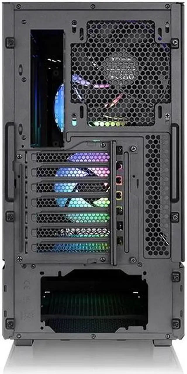 Alt view image 3 of 5 - Thermaltake Ceres 330 TG ARGB Black Mid Tower E-ATX Case Supports Hidden-Connector Motherboard; Preinstalled 2 x CT140 ARGB Fans; Rotational PCIe Slots; CA-1Y2-00M1WN-01; 3 Year Warranty