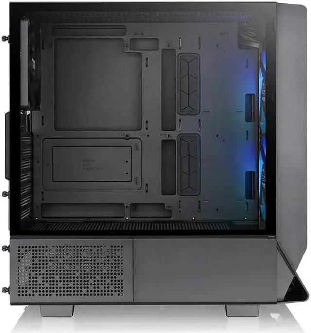 Alt view image 4 of 5 - Thermaltake Ceres 330 TG ARGB Black Mid Tower E-ATX Case Supports Hidden-Connector Motherboard; Preinstalled 2 x CT140 ARGB Fans; Rotational PCIe Slots; CA-1Y2-00M1WN-01; 3 Year Warranty