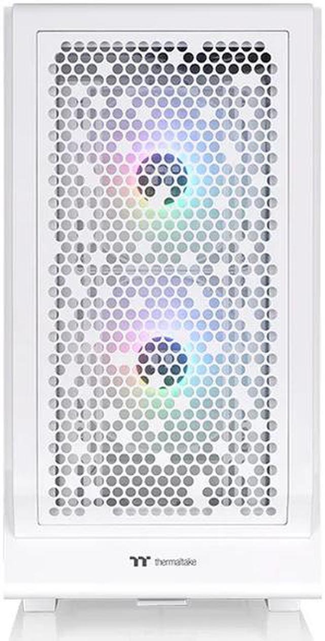 Alt view image 2 of 5 - Thermaltake Ceres 330 TG ARGB Snow Mid Tower E-ATX Case Supports Hidden-Connector Motherboard; Preinstalled 2 x CT140 ARGB Fans; Rotational PCIe Slots; CA-1Y2-00M6WN-01; 3 Year Warranty