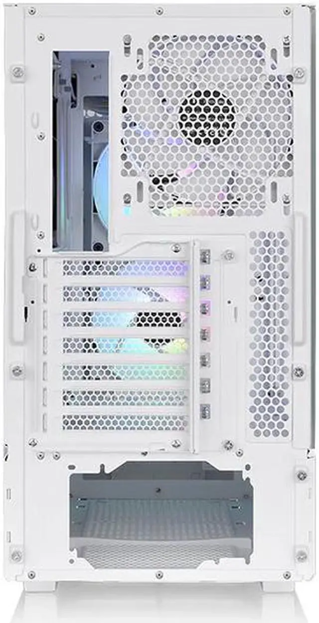 Alt view image 3 of 5 - Thermaltake Ceres 330 TG ARGB Snow Mid Tower E-ATX Case Supports Hidden-Connector Motherboard; Preinstalled 2 x CT140 ARGB Fans; Rotational PCIe Slots; CA-1Y2-00M6WN-01; 3 Year Warranty