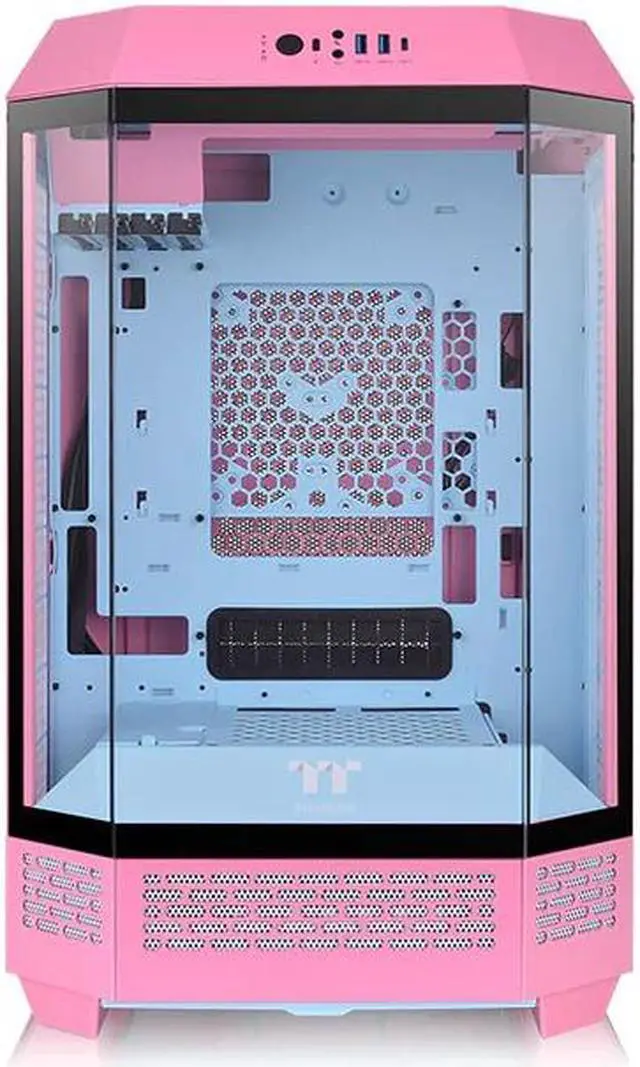 Alt view image 2 of 5 - Tower 300 Bubble Pink Micro-ATX Case; 2x140mm CT Fan Included; Support Up to 420mm Radiator; Horizontal display capable with optional Chassis Stand Kit/Optional LCD Kit; CA-1Y4-00SAWN-00