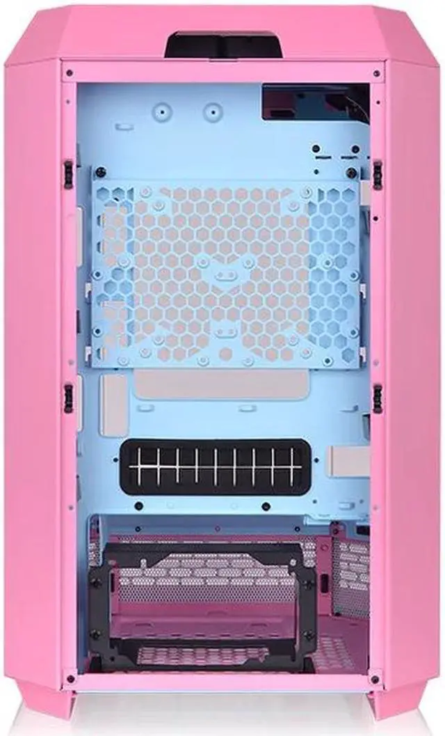 Alt view image 4 of 5 - Tower 300 Bubble Pink Micro-ATX Case; 2x140mm CT Fan Included; Support Up to 420mm Radiator; Horizontal display capable with optional Chassis Stand Kit/Optional LCD Kit; CA-1Y4-00SAWN-00
