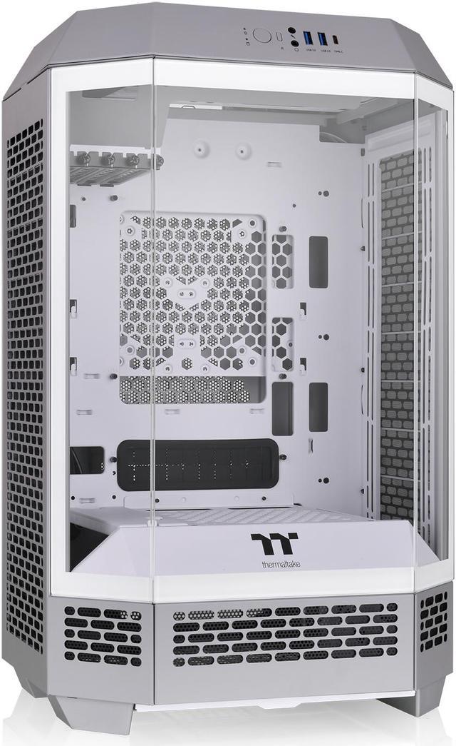 Alt view image 2 of 10 - Thermaltake Tower 300 Limestone Micro-ATX Case; 2x140mm CT Fan Included; Support Up to 420mm Radiator; Horizontal display capable with optional Chassis Stand Kit/Optional LCD Kit; CA-1Y4-00SIWN-00
