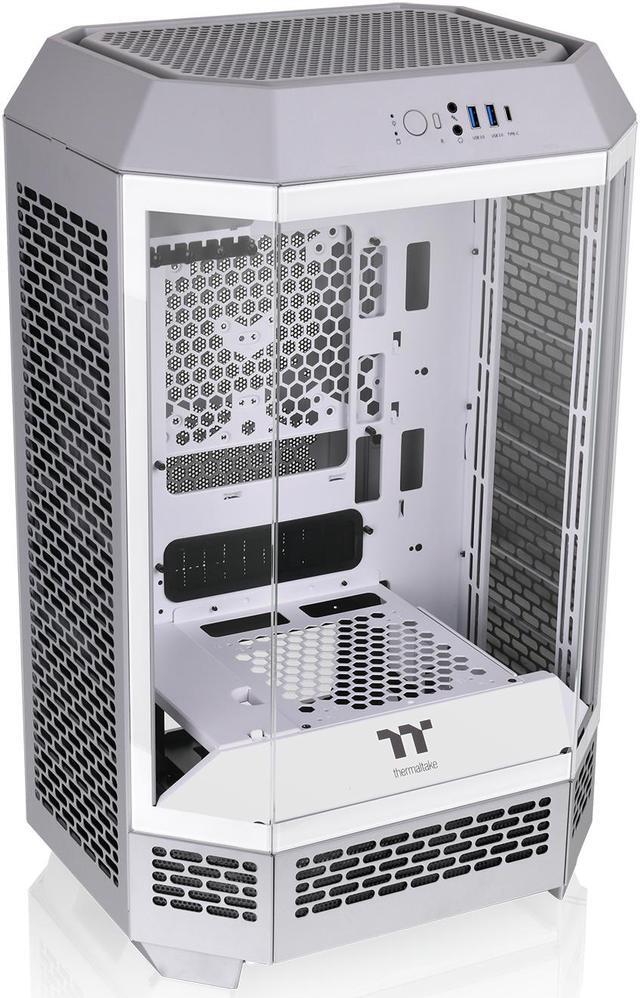 Alt view image 3 of 10 - Thermaltake Tower 300 Limestone Micro-ATX Case; 2x140mm CT Fan Included; Support Up to 420mm Radiator; Horizontal display capable with optional Chassis Stand Kit/Optional LCD Kit; CA-1Y4-00SIWN-00