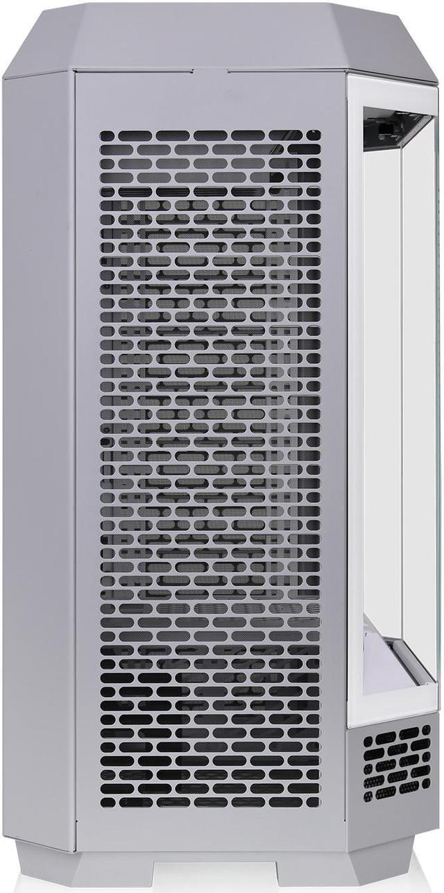 Alt view image 8 of 10 - Thermaltake Tower 300 Limestone Micro-ATX Case; 2x140mm CT Fan Included; Support Up to 420mm Radiator; Horizontal display capable with optional Chassis Stand Kit/Optional LCD Kit; CA-1Y4-00SIWN-00